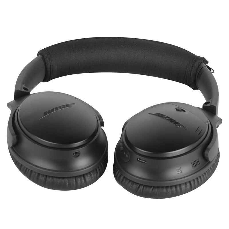 Jarmor QC25 QC35 Headband Cover, Replacement Head Band Protector with Zipper [ Easy Installation ] for Bose QuietComfort 25, QuietComfort 35 Headphones (Black) - Image 4
